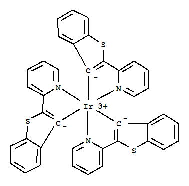 Tris[2-(benzo[b]thiophen-2-yl)pyridinato-C3,N]iridium(III) [CAS 405289-74-9]