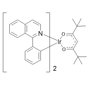 Bis[2-(1-isoquinolinyl)phenyl](2,2,6,6-tetramethyl-3,5-heptanedionato)iridium [C