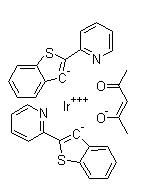 Bis(2-(2'-benzothienyl)pyridinato-N,C3')(acetylacetonate)iridium [343978-79-0]