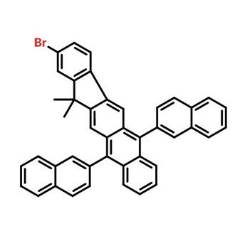 2-溴-13,13-二甲基-6,11-二-2-萘基-13H-茚并[1,2-B]蒽 [1196107-75-1]