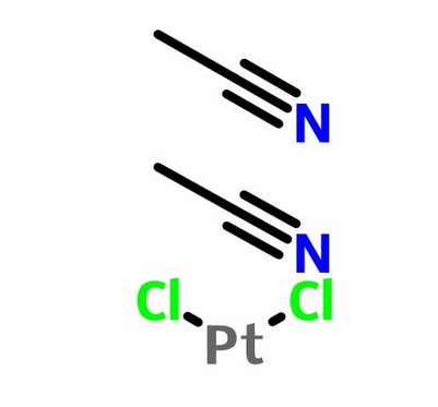 铂(2+)氯化物-乙腈(1:2:2),CAS 13869-38-0,C4H6Cl2N2Pt,顺-双(乙腈)二氯铂(II)