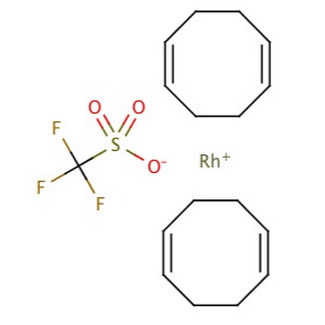 双(1,5-环辛二烯)-三氟甲磺酸铑，CAS 99326-34-8，C17H24F3O3RhS，双(1,5-环辛二烯)-三氟甲磺酸铑(I)