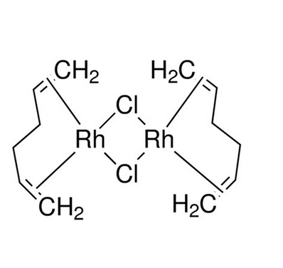 氯(1,5-己二烯)铑二聚体，CAS 32965-49-4，C12H20Cl2Rh2，(1,5-己二烯)氯化铑二聚体