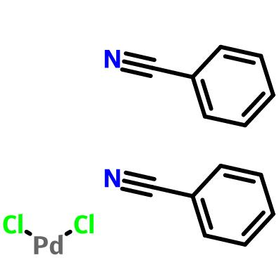 二(氰基苯)二氯化钯，CAS 14220-64-5，C14H10Cl2N2Pd，二苯腈二氯化钯