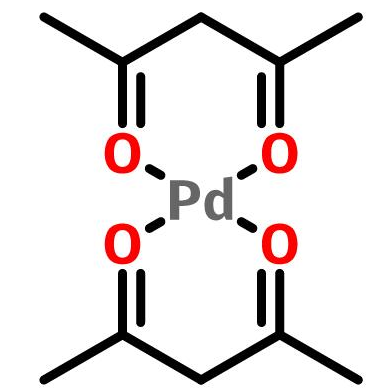 二(乙酰丙酮)钯(II)，CAS 14024-61-4，Pd(acac)2，乙酰丙酮钯